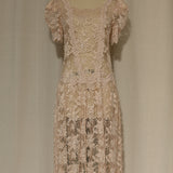 Vintage Lace Knee Length Dress