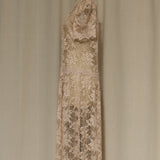 Vintage Lace Knee Length Dress