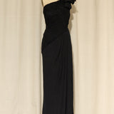 Tadashi Pleated One Shoulder Dress