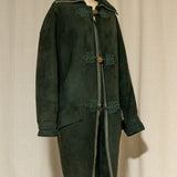 Versace Green Shearling Toggle Coat