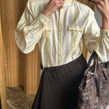Vintage Escada Silk Striped Blouse