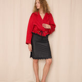 Studio 0001 by Ferre Red Bomber Jacket
