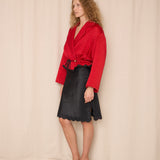 Studio 0001 by Ferre Red Bomber Jacket