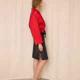 Studio 0001 by Ferre Red Bomber Jacket