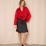 Studio 0001 by Ferre Red Bomber Jacket