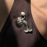 Sterling Silver Mermaid Brooch