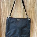 Prada Brown Nylon Tote Bag