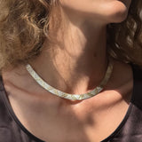 Milor Sterling Silver and Gold Tone Details Necklace