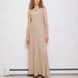 Spiagel Linen Dress, 60-inch length, size 12, suggested M–L. 100% linen. Model is 5'11", very good condition
