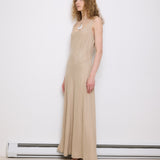 Spiagel Linen Dress, 60-inch length, size 12, suggested M–L. 100% linen. Model is 5'11", very good condition