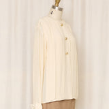 Vintage AK Cream Silk Blouse