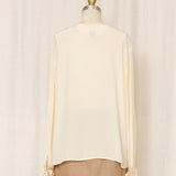 Vintage AK Cream Silk Blouse