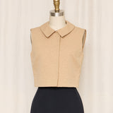 Yves saint Laurent 2011 Tan Embroidered Vest