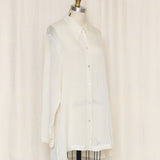 Silk Sheer Stripe Shirt