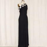 Nicole Miller One Shoulder Checkered Dress