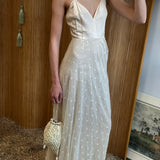 Handmade Cream Lace Maxi Dress