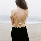 Vintage Lace and Velvet Dress