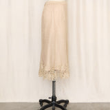 70's Crochet Silk Lined Skirt