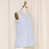 Jil Sander Pinstripe Sleeveless Top