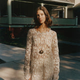Cream Crocheted Tunic