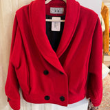 Capri by Mari Marisola Red Bomber Jacket