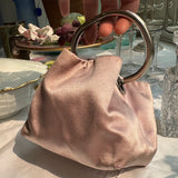 Prada Dusty Pink Satin Pouch