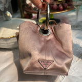 Prada Dusty Pink Satin Pouch