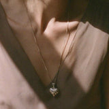 Sterling Silver Puffy Heart Locket Necklace