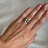Sterling Silver Triple Prong Ring