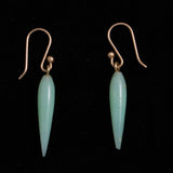 Ted Muehling Mint Jade Spike Drop Gold Earrings