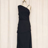 Versus Versace Black Assymetrical Dress