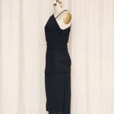Versus Versace Black Assymetrical Dress