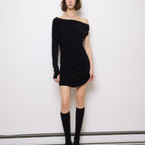 Norma Kamali One Sleeve Dress