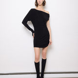 Norma Kamali One Sleeve Dress