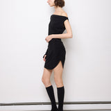 Norma Kamali One Sleeve Dress