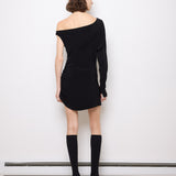 Norma Kamali One Sleeve Dress