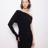 Norma Kamali One Sleeve Dress