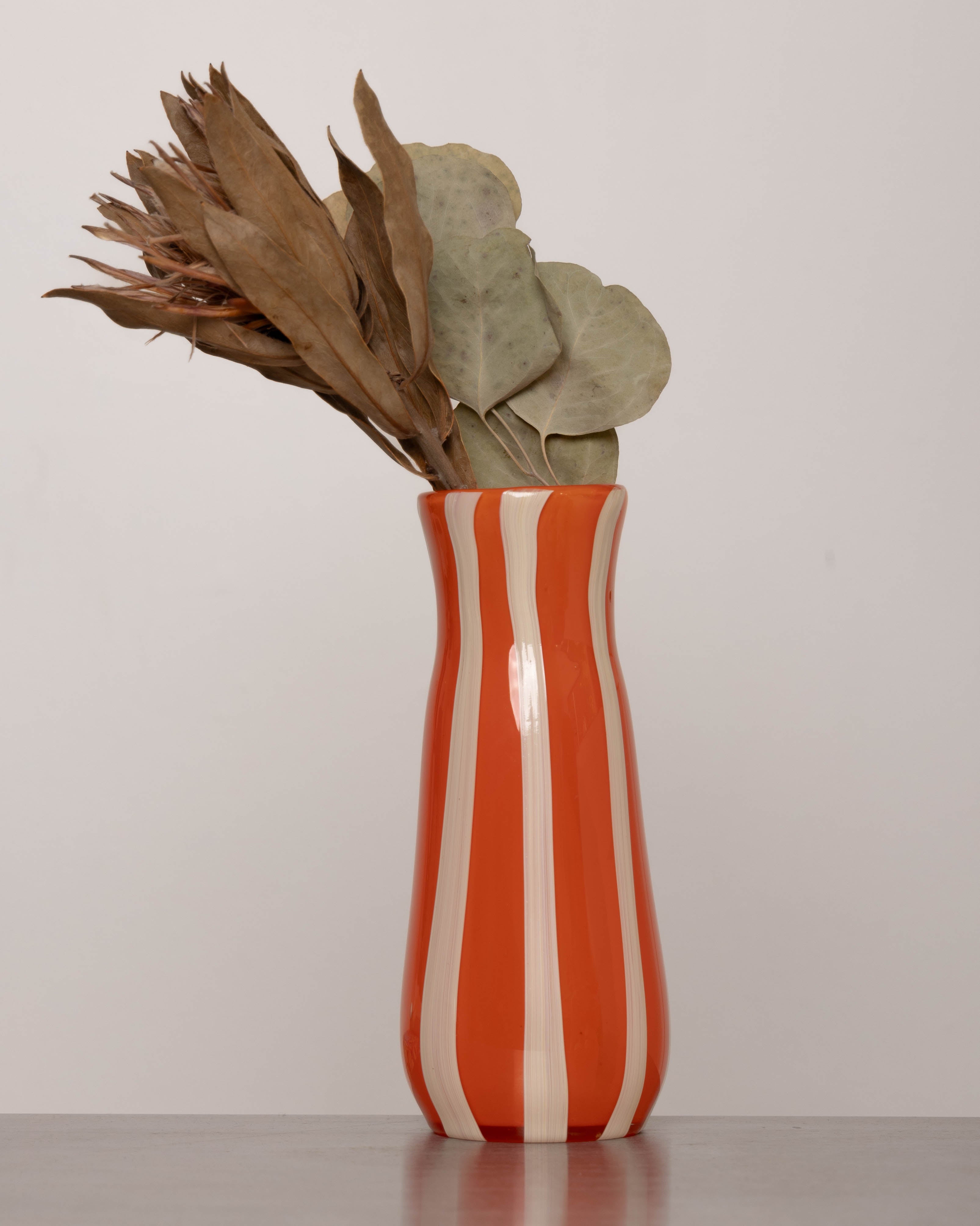 YAKUSH STRIPS Vase Orange - KHATA