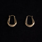 Sterling Silver Gold Plated Hoop Earrings