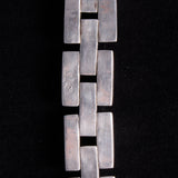 Sterling Silver Abalone Solid Link Bracelet