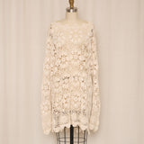 Cream Crocheted Tunic