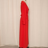 Bill Blass Coral Full Length Belted Coat