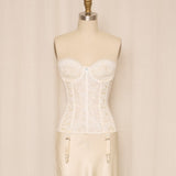 Lady Marlene White Lace Corset