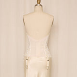 Lady Marlene White Lace Corset