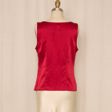 Morrisey Red Silk Top