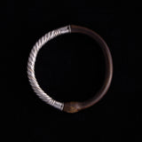 Sterling Silver and Wood Bracelet