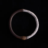 Sterling Silver and Wood Bracelet