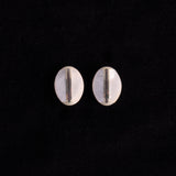 Sterling Silver Oval Clip On Earrings with Mother of Pearl