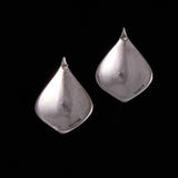 Sterling Silver Earrings Leaf Shape Earrings
