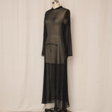 Sheer Black Silk Dress